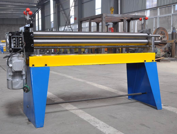 Električna mašina za valjanje ploča za okrugle kanale sa 3 rolne